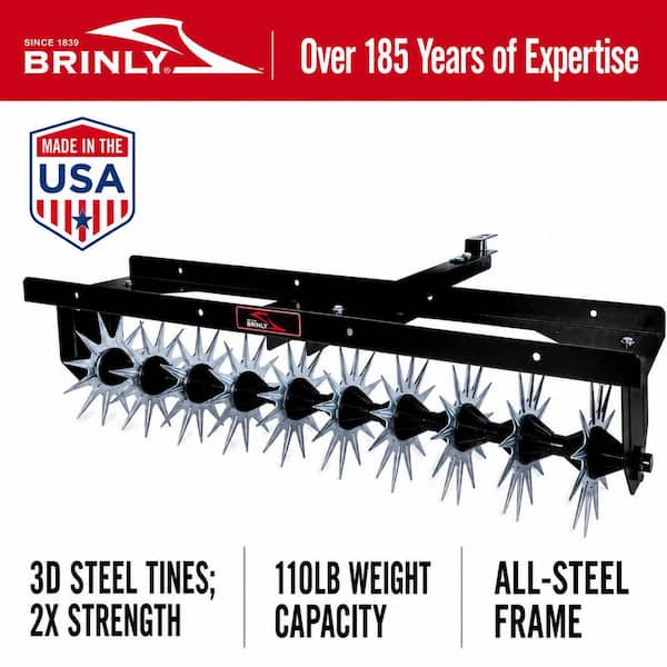 Brinly-Hardy 40 in. Pull-Behind Spike Aerator with 3-D Steel Tines