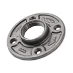 1-1/4 in. Black Malleable Iron Threaded Floor Flange Fitting