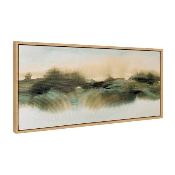Kate and Laurel Sylvie Tranquil Meadows by Amy Lighthall Framed Art Print 18 in. x 40 in.