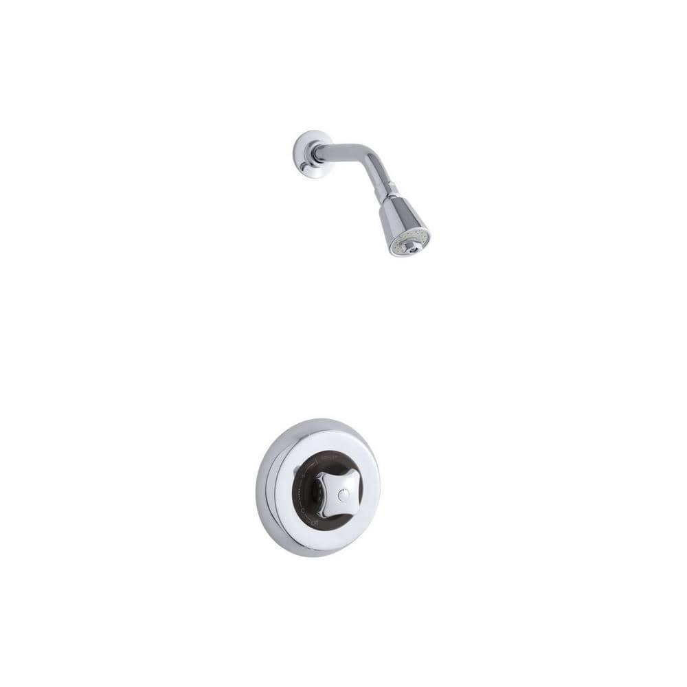 KOHLER Triton 1Spray Patterns 6.4 in. Wall Mount Fixed Shower Head in