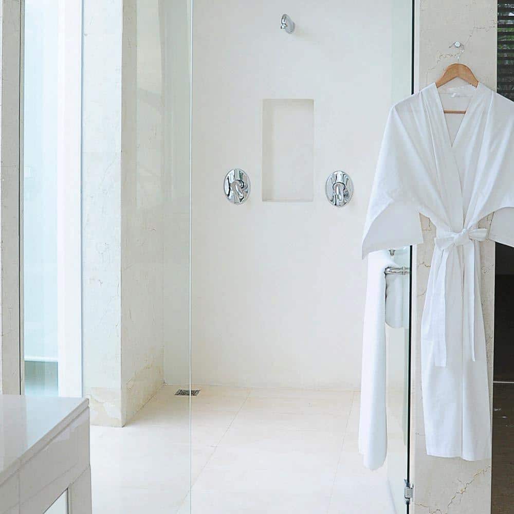 Gray Foam Waterproof Shower Niche with Adjustable Shelf