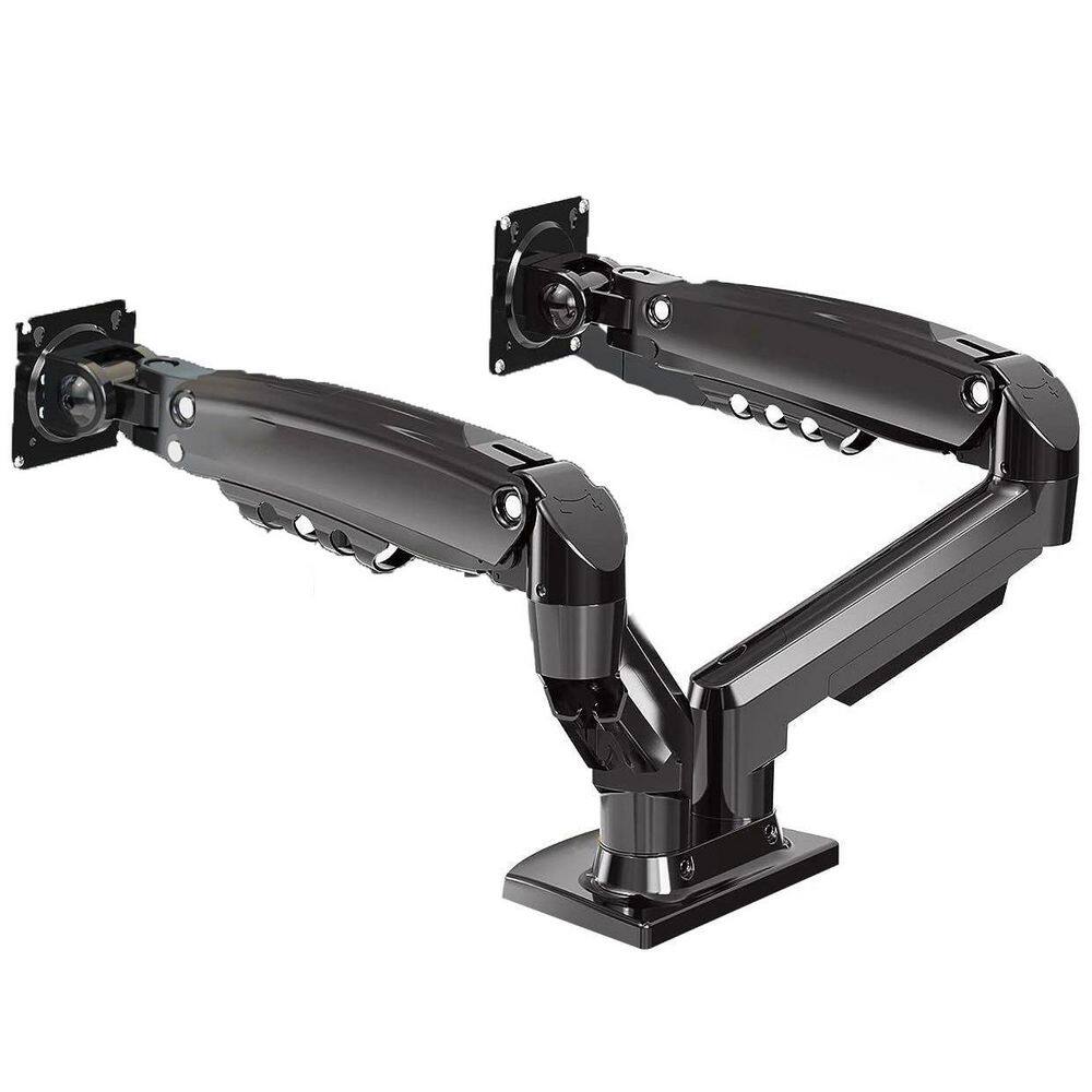 Dual Monitor Desk Mount Stand Full Motion Swivel Adjustable Arm for 17-27 Inch Screens Black 1 Pack price history on PriceWatchPro