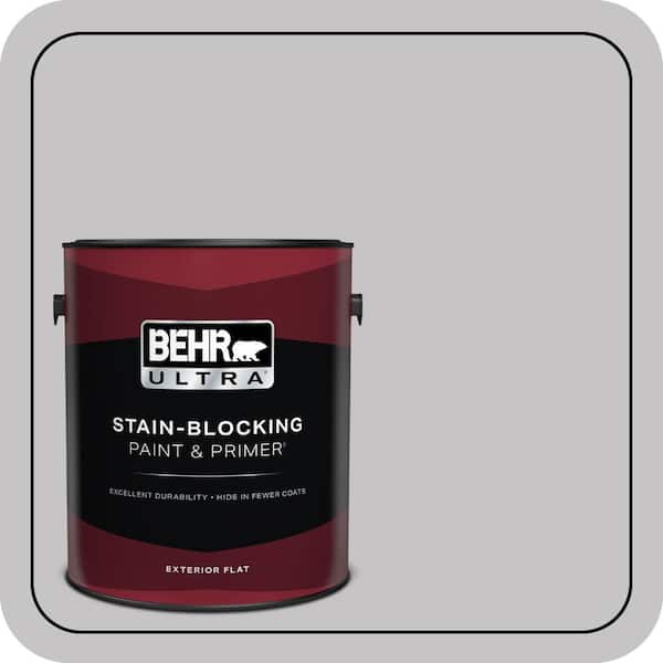 BEHR ULTRA 1 gal. #T15-6 Dreamscape Gray Flat Exterior Paint & Primer