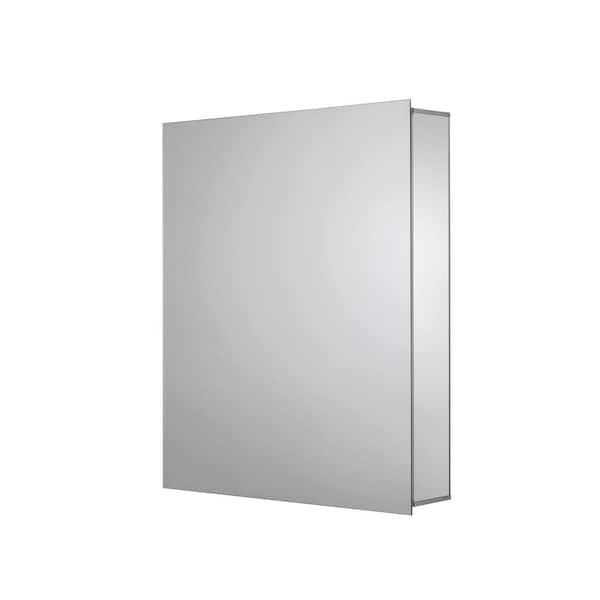 Croydex Hartford 20 in. W x 26 in. H Single Door Silver Aluminum