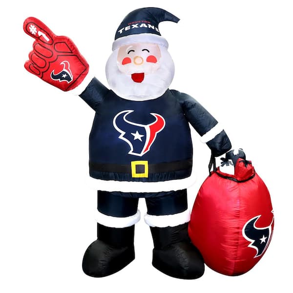 logobrands 7 ft. New York Giants Santa Inflatable 620288 - The