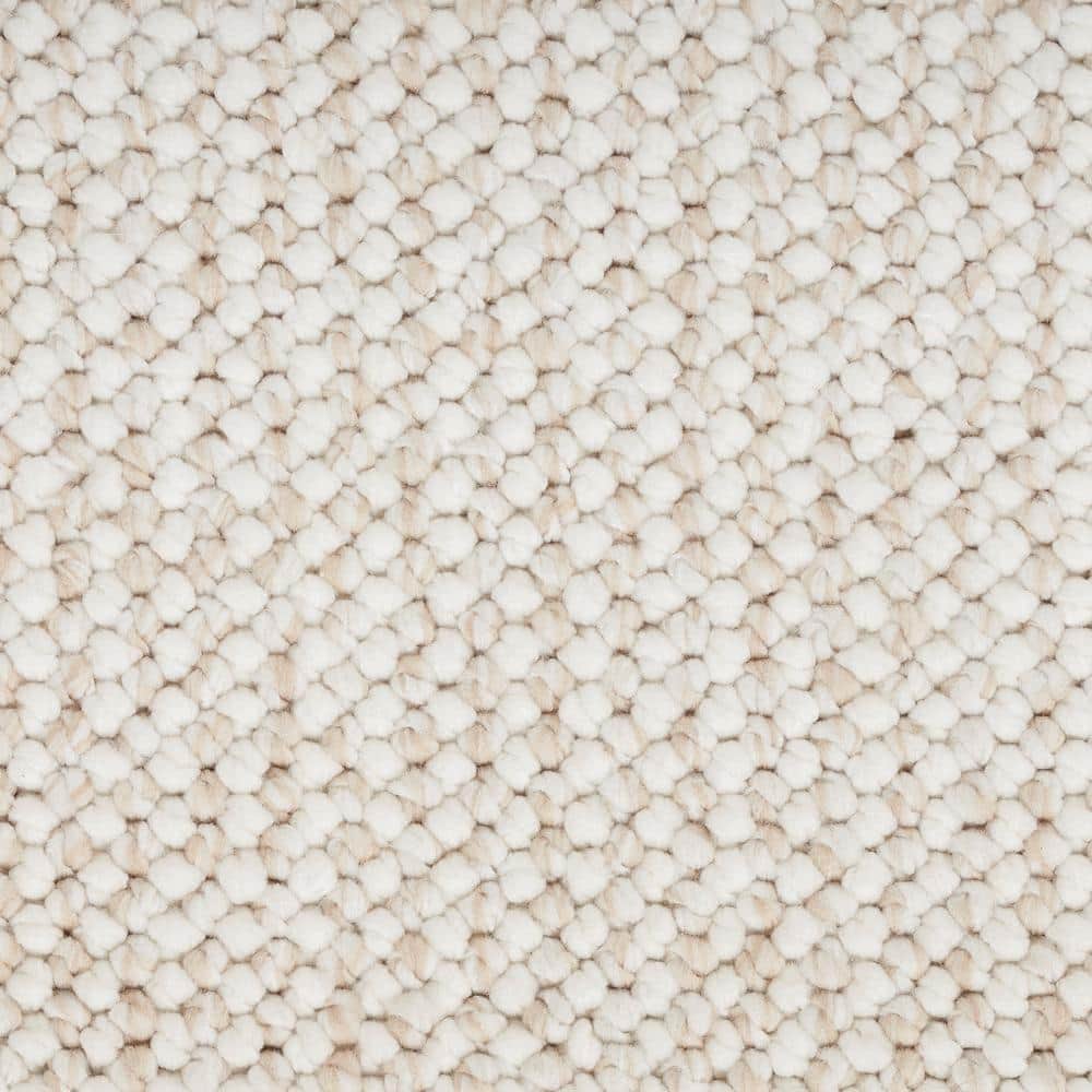 Ivory Beige 9' x 12' Rectangular Synthetic Area Rug