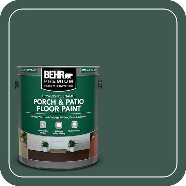 1 gal. #PFC-45 Patio Green Low-Lustre Enamel Interior/Exterior Porch and Patio Floor Paint