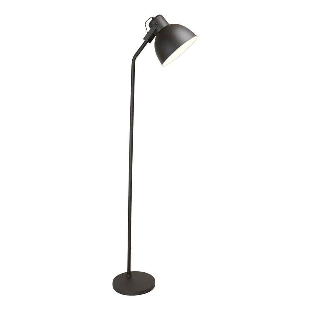 Newhouse Lighting 68 in. Black Modern Standing Floor Lamp with LED Bulb  Included NHFL-VE-BK