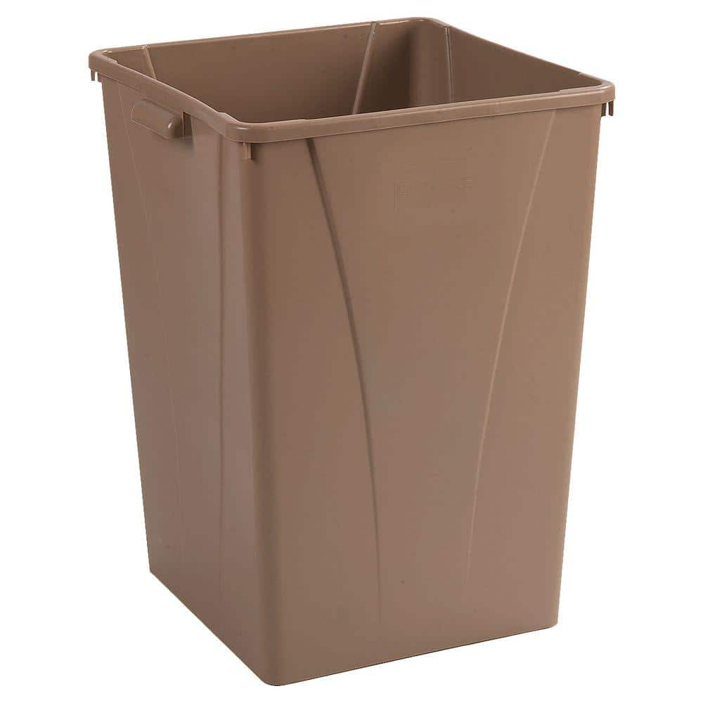 Carlisle Centurian 35 Gal Beige Square Trash Can 4 Pack 34393506   Carlisle Indoor Trash Cans 34393506 64 1000 