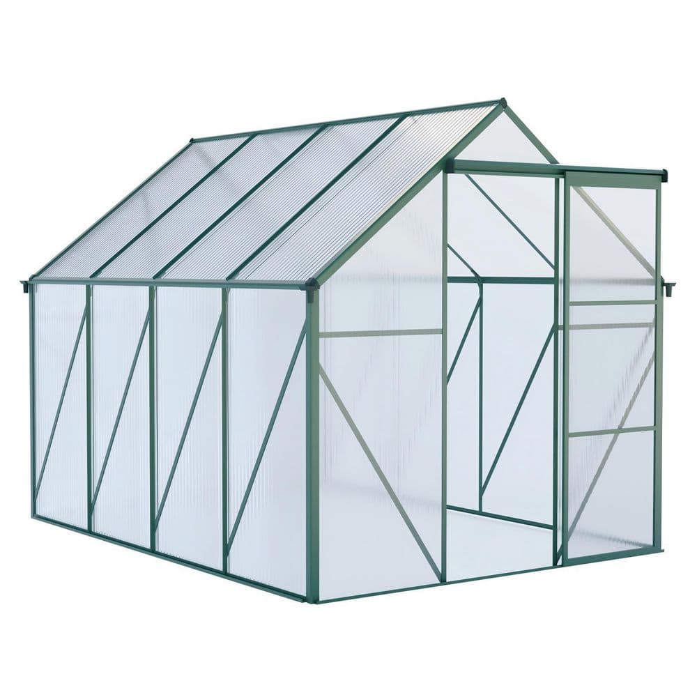 6 x 8 ft. Polycarbonate Greenhouse Raised Base and Anchor Aluminum Heavy Duty Walk-in Greenhouses for Outdoor Backyard price history on PriceWatchPro
