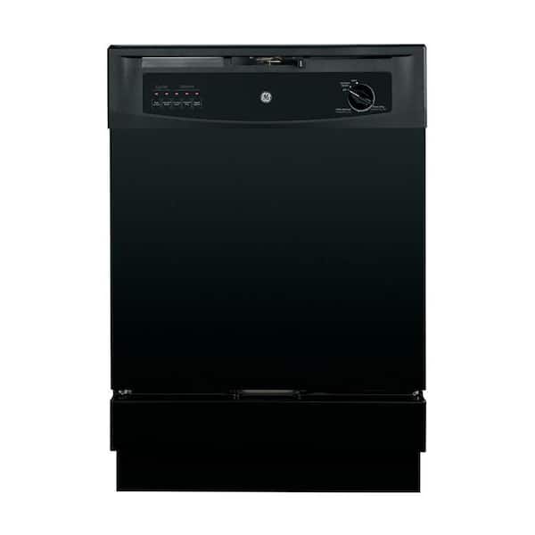 GE 24 in. Black Front Control Smart Dishwasher 120-Volt with 62 dBA