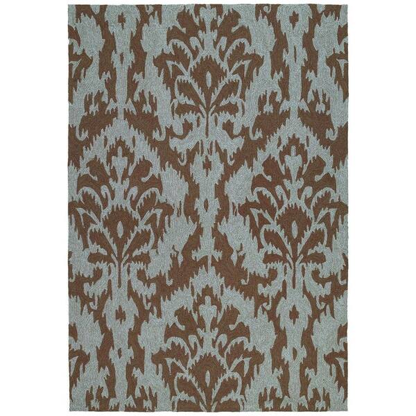 Kaleen Habitat Sea Spray Mocha 9 ft. x 12 ft. Indoor/Outdoor Area Rug