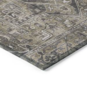 Chantille ACN570 Taupe 1 ft. 8 in. x 2 ft. 6 in. Machine Washable Indoor/Outdoor Geometric Area Rug