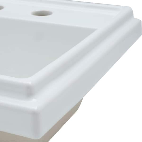 KOHLER Tresham Drop-In Vitreous China Bathroom Sink in White KOHLER Tresham Drop-In Vitreous China Bathroom Sink in White