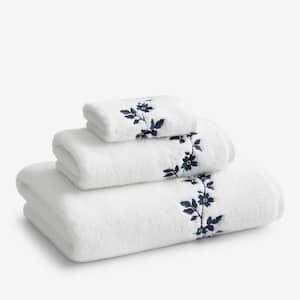 Legends Hotel Brighton Embroidered Navy Cotton Bath Sheet