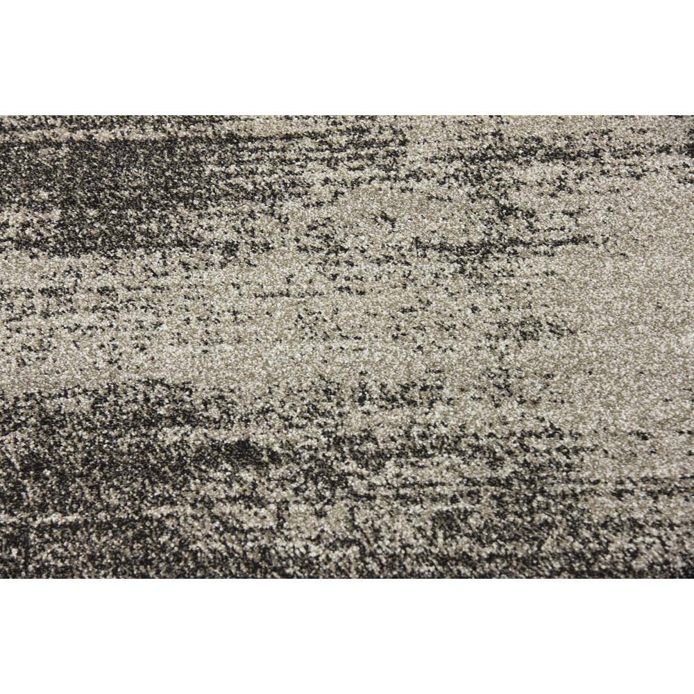 Durable Dark Gray Synthetic Indoor Runner Rug, Easy Care