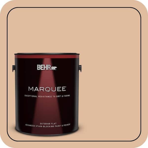 BEHR MARQUEE 1 gal. Home Decorators Collection #HDC-CT-04 Chic Peach Flat Exterior Paint & Primer