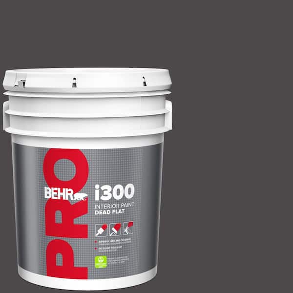 5 gal. #N530-7 Private Black Dead Flat Interior Paint