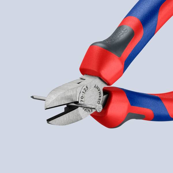 KNIPEX 5 in. Diagonal Cutters-Comfort Grip 70 02 125 - The Home Depot