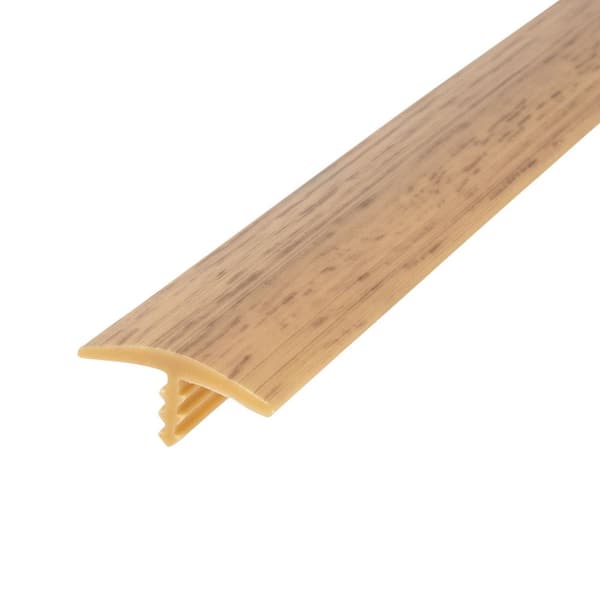 Outwater 3/4 in. White Oak Flexible Polyethylene Center Barb Hobbyist Pack Bumper Tee Moulding Edging 25 ft. long Coil