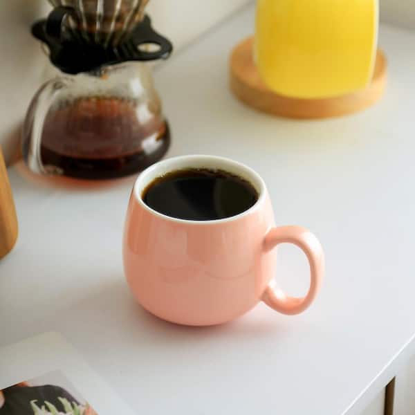 Porcelain Espresso Cups with Saucers, 4 Ounce Stackable Cappuccino Cups  with Metal Stand for Coffee Drinks, Latte, Tea