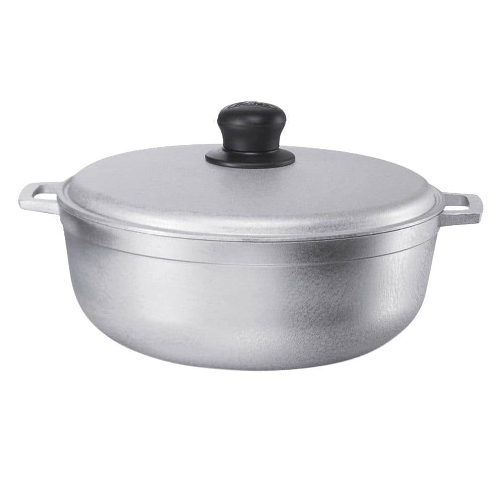 Imusa 11.6 Quart Cast Aluminum Traditional Colombian Caldero or Dutch Oven with Lid