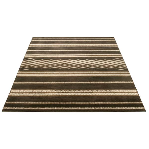 Ralph Lauren 8 ft. x 10 ft. Safari Brown Geometric Area Rug