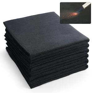 Carbon Felt Welding Blanket 6 Pack 21 x 20 in. Flame Retardant Welding Blankets Up To 1800°F Heat Resistant Blanket Set