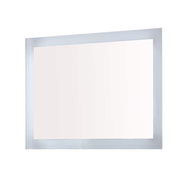 Bellaterra Home Innolight 36 in. W x 27 in. H Frameless Rectangular LED Light Bathroom Vanity Mirror