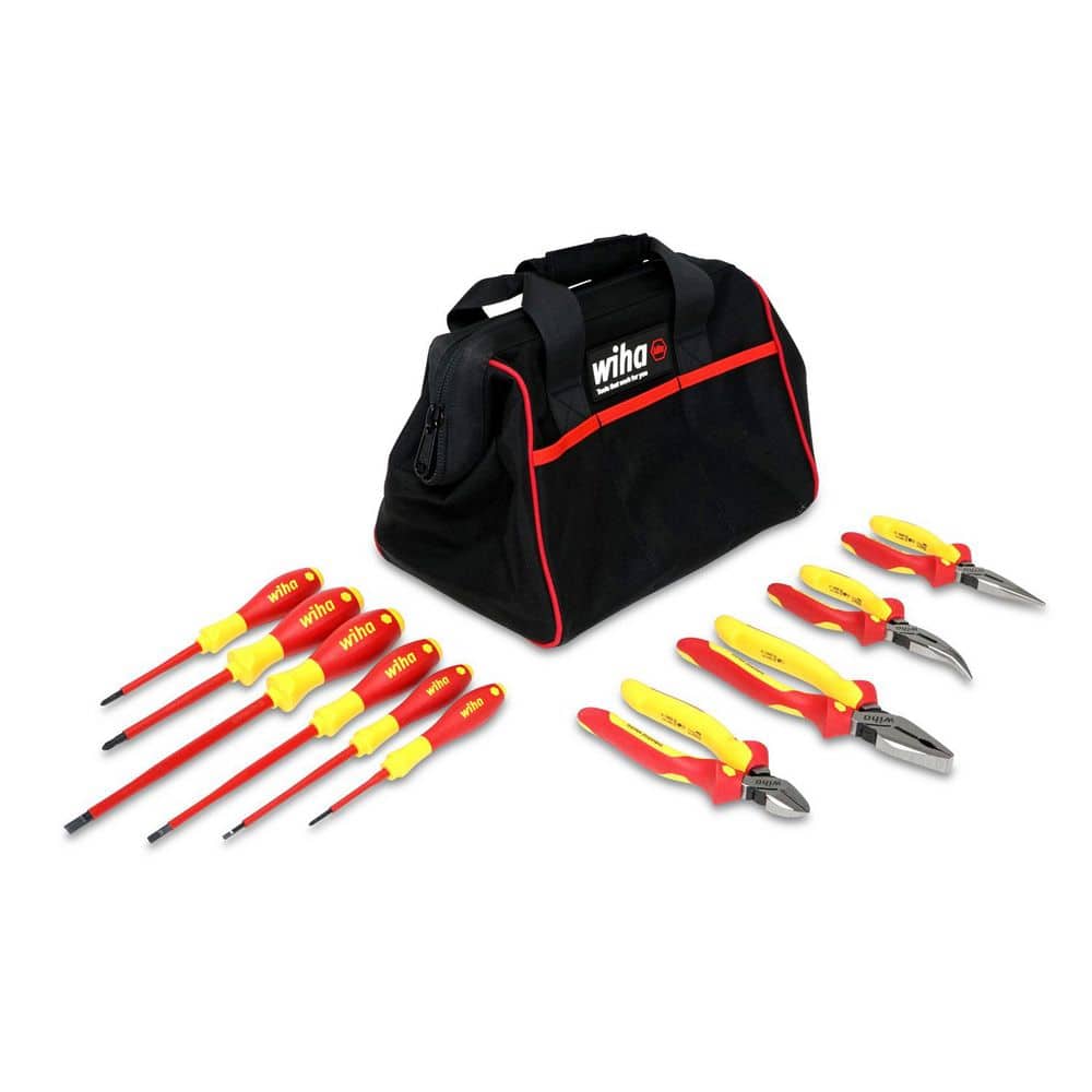 Wiha 1000-Volt Insulated Pliers Cutters and Screwdriver Set in