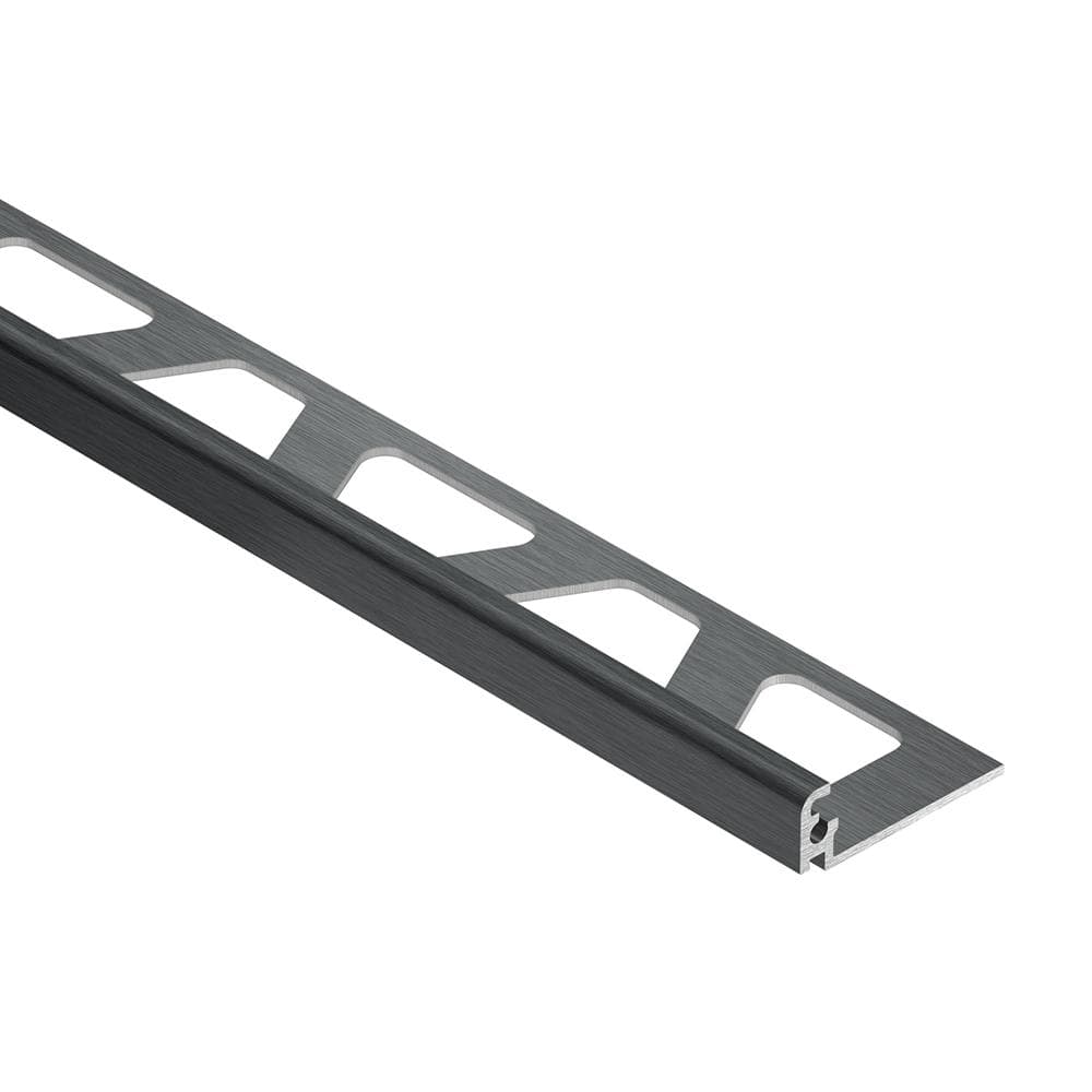 Jolly Brushed Graphite Anodized Aluminum 0.313 in. x 98.5 in. Metal L-Angle Tile Edge Trim price history on PriceWatchPro