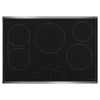 30 in. Radiant Electric Cooktop in Stainless Steel with 5 Elements Including Tri-Ring Power Boil Element