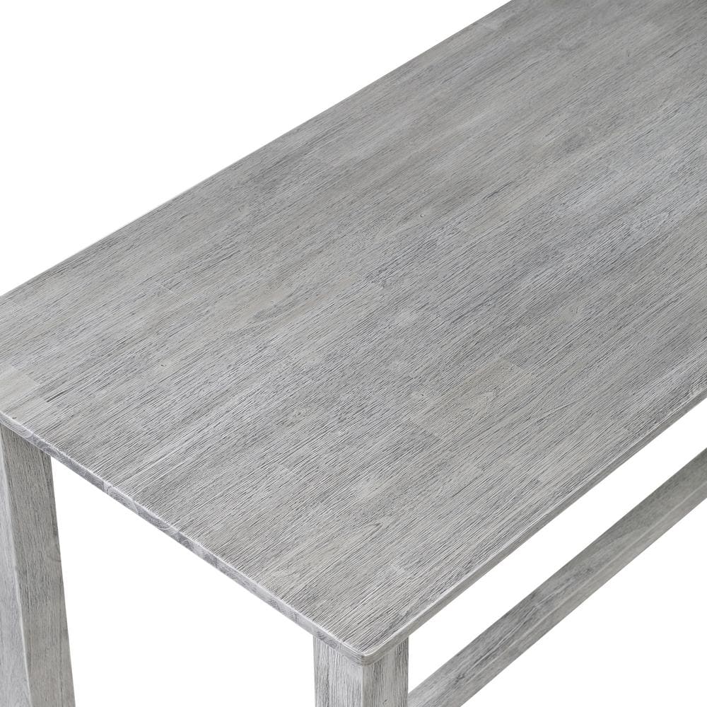 Storm Gray Reclaimed Wood Rustic Counter Height Pub Table