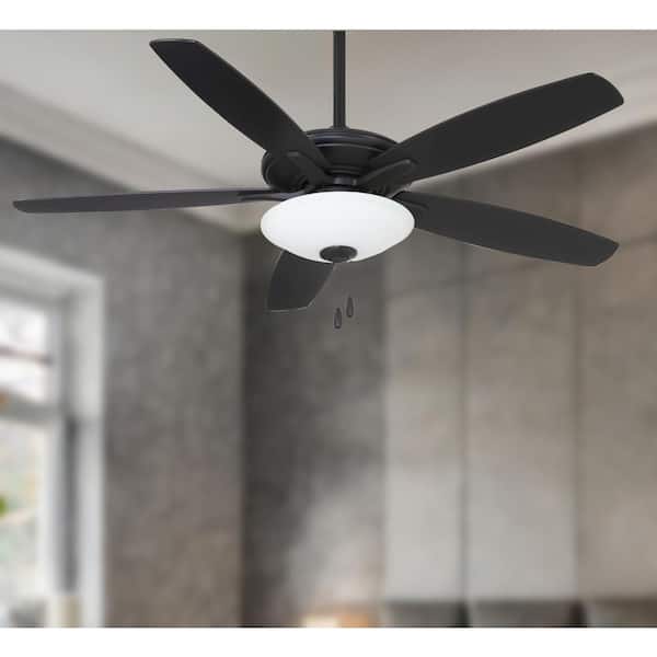 Mojo 52 in. Integrated LED Indoor Coal Ceiling Fan with Light Kit
