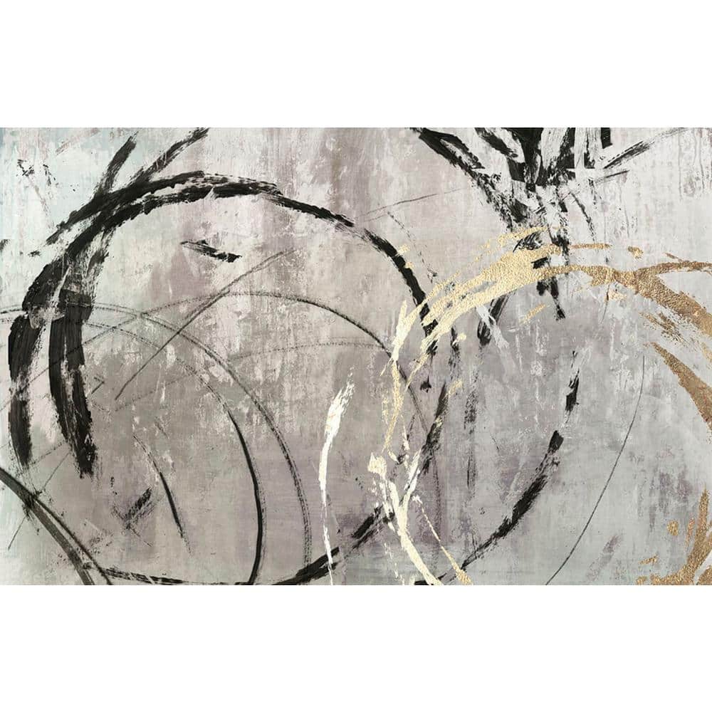 Giant Art 54 in. x 84 in. "Grey Abstract by PI Studio Wall Art PIPX-194A9 - The Depot