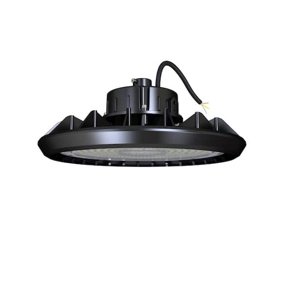 FEATHER , LED UFO High Bay , 150 Watt , 17250 Lumens , 5000K , 120V , DOB , Black Housing , IP65 , UL Listed