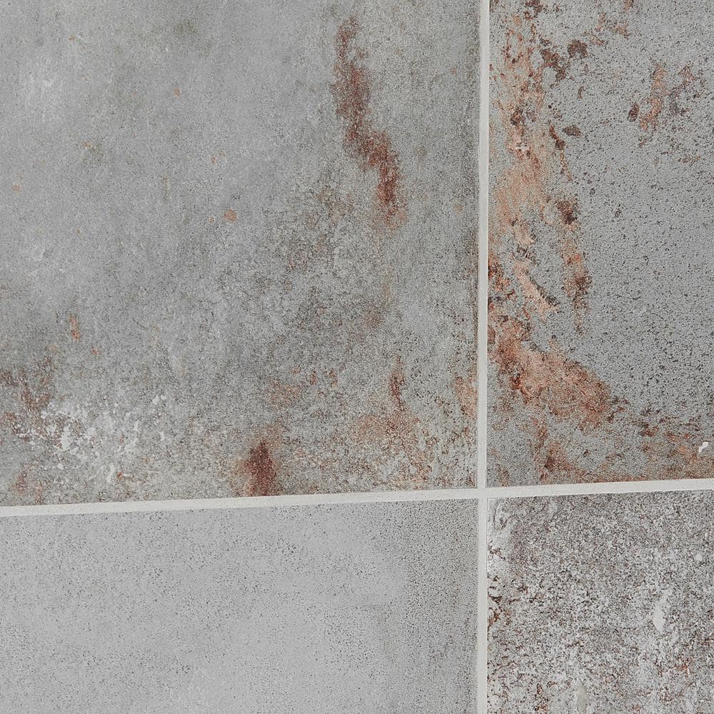 Angela Harris Gray Matte Porcelain Large Floor and Wall Tile