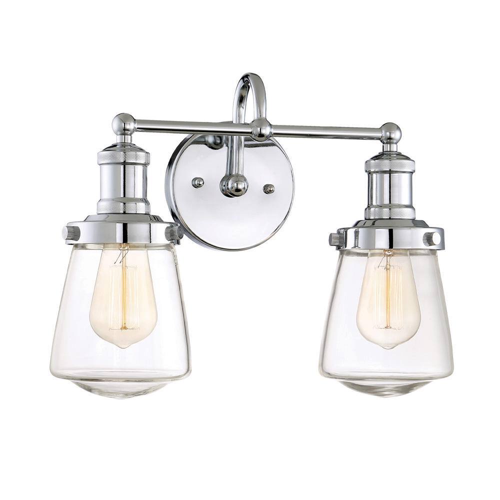 Taylor Chrome Steel Dimmable Bath Vanity Light