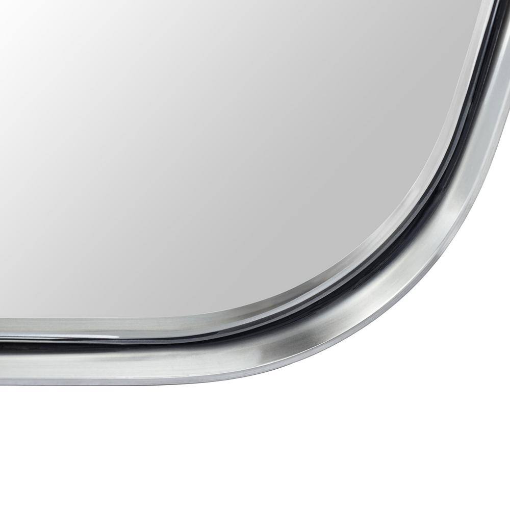 Brushed Nickel Rectangular Bathroom Vanity Mirror 20'' x 55''