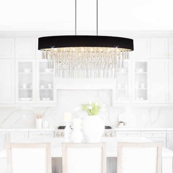 Franca 8 Light Drum Shade Chandelier With Chrome Finish