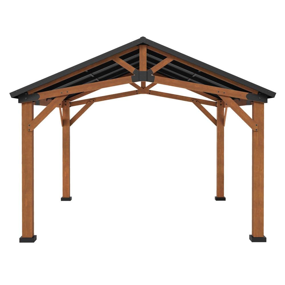 Norwood 14x12 Cedar and Steel Outdoor Gazebo