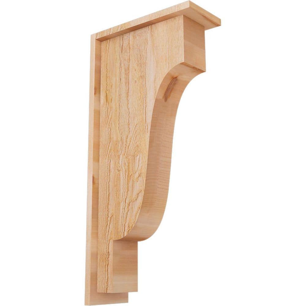 6 in. x 14 in. x 30 in. Western Red Cedar Newport Rough Sawn Corbel with Backplate price history on PriceWatchPro