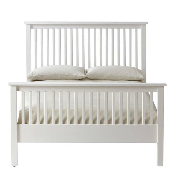 Unbranded Deerfield 87 in. W White King-Size Bed