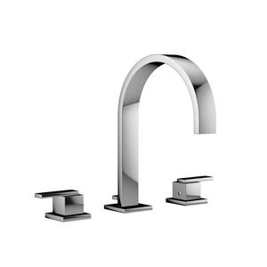MINCIO 8 in. Widespread 2-Handle High Arc Bathroom Faucet in Polished Chrome