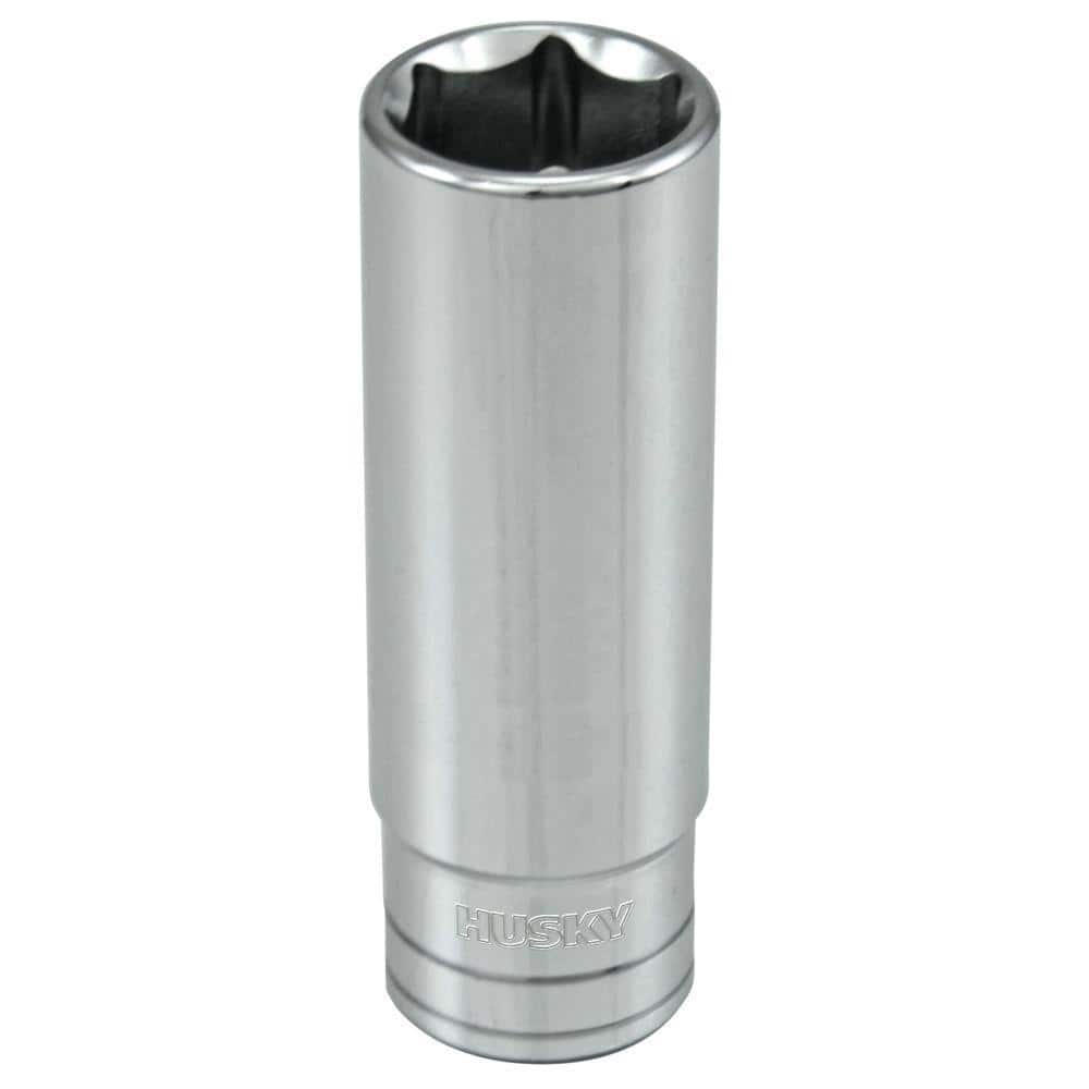 Husky 9/16" Universal Pass Through Ratchet Socket 3/8" Drive Full Polish Chrome Husky 9/16" Universal Pass Through Ratchet Socket 3/8" Drive Full Polish Chrome