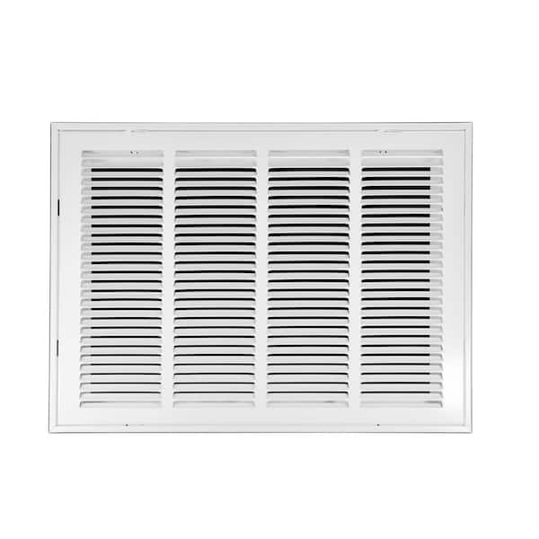 Venti Air 20 in. Wide x 16 in. High Return Air Filter Grille of Steel in White