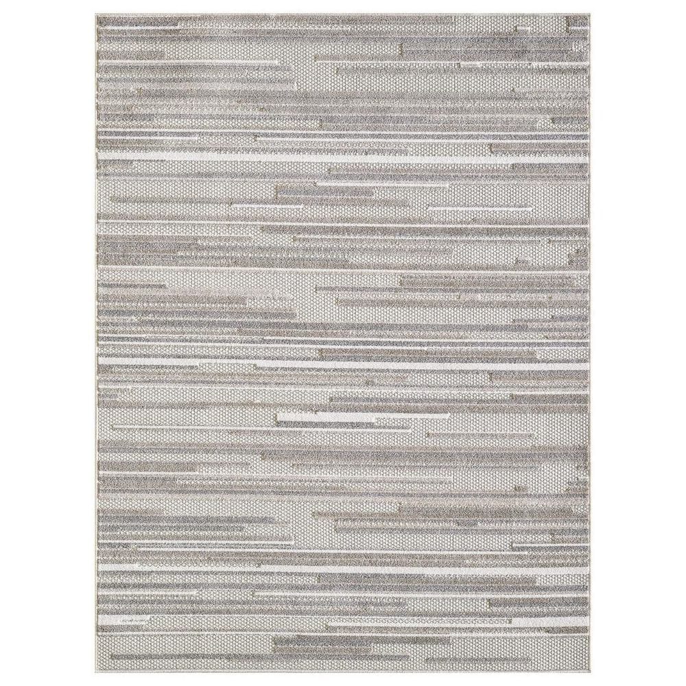 Gray 8 ft. x 10 ft. Woven Polypropylene Rectangle Indoor/Outdoor Area Rug price history on PriceWatchPro