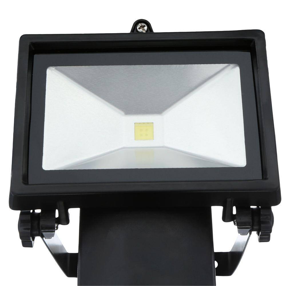 Black Solar Powered LED Motion Sensor Floodlight