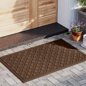 Waterhog Cordova 23 in. x 35 in. PET Polyester Indoor Outdoor Mat Dark Brown