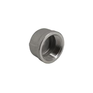 2 in. 316 Stainless Steel 150 PSI Threaded Round Cap